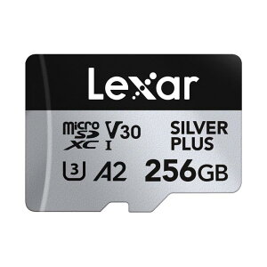 Lexar Silver Plus Micro SD�J�[�h�ő�205MB/�b�B