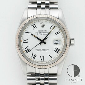 ロレックス デイトジャスト Ref.16014 ステンレススチール/ホワイトゴールド ホワイトバックリー文字盤 セミヴィンテージ 【中古】【腕時計】【送料無料】