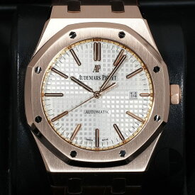 オーデマピゲ ロイヤルオーク Ref.15400OR.OO.D088CR.01 ピンクゴールド シルバー文字盤 【美品】【腕時計】【送料無料】