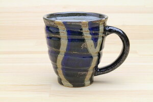 日本製 さざ波 プチマグ(青) マグカップ コップ 陶器 おしゃれ かわいい 和モダン レトロ 贈り物 ギフト プレゼント 国産 和風 和テイスト