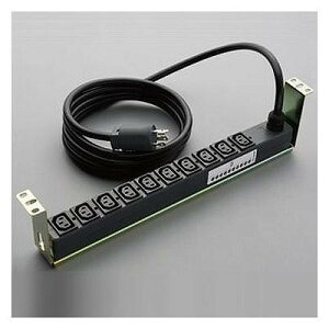 200V�R���Z���g 19�C���`���b�N����t�p����t 20A 250V C13×10�� VCT�P�[�u�� 1m L6�|20P�t ME8665TA1