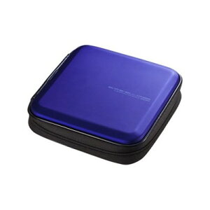サンワサプライ ブルーレイディスク対応セミハードケース ファスナータイプ 24枚収納 ブルー FCD−WLBD24BL シンプル おしゃれ かっこいい