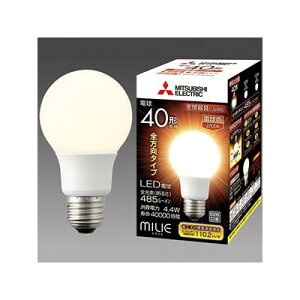 LED�d���@�sMILIE�@�~���C�G�t�@�S�����^�C�v�@��ʓd���`�@40W�`�����@�S����485lm�@�d���F�@LDA4L�|G�^40�^S�|A