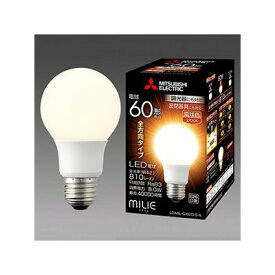 LED電球　《MILIE　ミライエ》　全方向タイプ　一般電球形　60W形相当　全光束810lm　電球色　LDA8L−G／60／D／S−A
