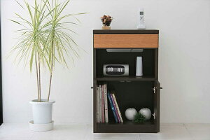 完成品 国産 FAXボード 幅50cm 電話台 キャビネット 木製 アルダー 無垢材 飾り棚 本棚 モデム ルーター収納 FE おしゃれ 収納家具 整理棚 FAX台 サイドボード リビングボード 日本製 モダン レト