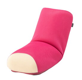 ルースンポールチェア おしゃれ かわいい ストレッチ 座椅子 フロアチェア 一人掛け リビング ピンク