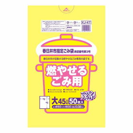 春日井市 燃やせるごみ用 大 45L 50枚入【× 12個】