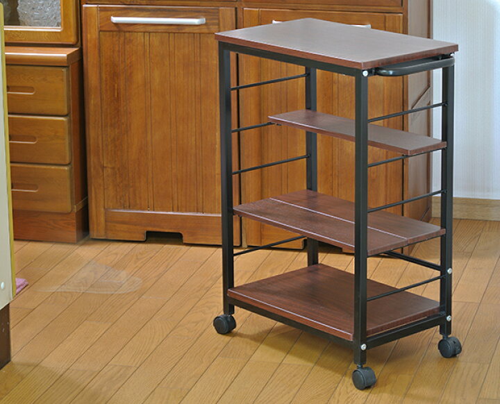 楽天市場 キッチンワゴン キャスター付き 幅30cm 隙間収納 スリム 作業台 キッチン収納 台所収納 小物 炊飯器 レンジ ラック キッチン 棚 スリム キャスター付 コミットアンド楽天市場店
