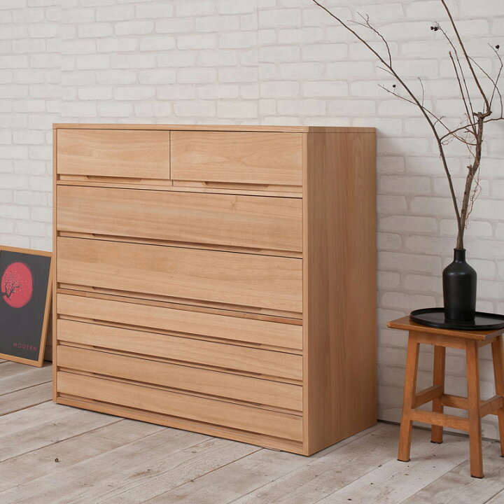 楽天市場】たんす 7段 白木 桐 箪笥 ナチュラル タンス 衣類収納  