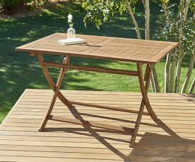 送料無料 ベンチのサイズが選べる アカシア天然木ガーデンファニチャー Efica エフィカ テーブル W120 ガーデンテーブル ベランダテーブル リビングガーデン 500025842