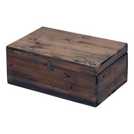 送料無料 3個セット 木製ボックス 蓋付 木箱 小物入れ 収納ボックス アンティーク 西海岸 男前インテリア おしゃれ ブラウン