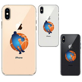 単品 iPhoneX iPhoneXS ワイヤレス充電対応 ハード クリア 透明 ケース バスケット ボール ドリブル 3