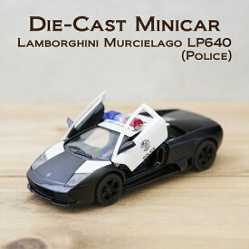 【5" Lamborghini Murcielago LP640 (Police) 1:36(M)】ダイキャストミニカー12台セット アメリカン雑貨 アンティーク レトロ おしゃれ 置き物 置物 オブジェ