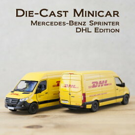 【Mercedes-Benz Sprinter DHL Edition 1:48(M)】ダイキャストミニカー12台セット アメリカン雑貨 アンティーク レトロ おしゃれ 置き物 置物 オブジェ