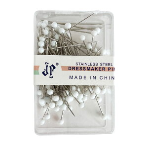 haoa 細まち針 生地を痛めにくい細針タイプ まち針 シルクピン 縫製ピン 待ち針 小玉 まちばり ドレーピング 洋裁ピン 玉ピン 押さえピン マチバリ 待針 100本入り