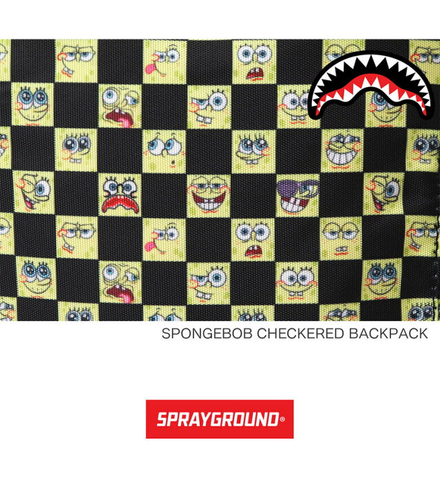 Sprayground Spongebob Checkered Backpack
