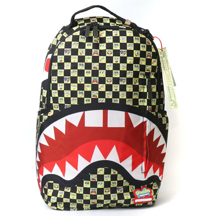 楽天市場 Off Spray Ground スプレイグラウンド Spongebob Checkered Backpack リュック サック リュックサック メンズ レディース バックパック スポンジボブ ポケット Hiphop 派手 ストリート ブラック かっこいい 個性的 高校生 通学 Common Sense