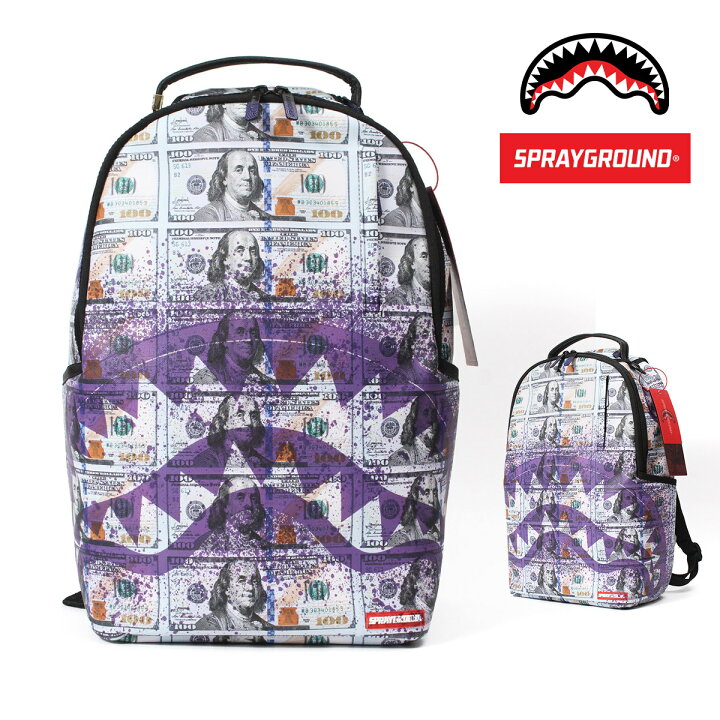 楽天市場】SPRAY GROUND スプレイグラウンド MONEY SPLAT BACKPACK 