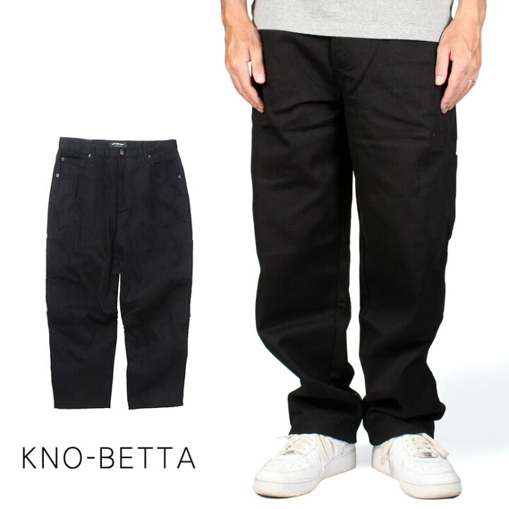 楽天市場】KNO-BETTA ノーベター 999 BAGGY DENIM ブラック バギー