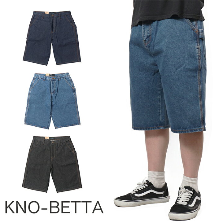 楽天市場】KNO-BETTA ノーベター 999 BAGGY DENIM SHORTS ストレート 