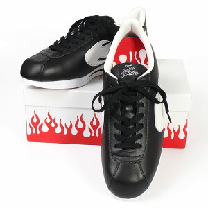 【50%OFF】 4Hunnid フォーハニッド THE FLAME SHOES BLACK RED スニーカー 靴 シューズ B系 ストリート系 大きいサイズ XXL 2XL 3L ファッション 服 おしゃれ かっこいい 人気 ブランド 21fh-24sk