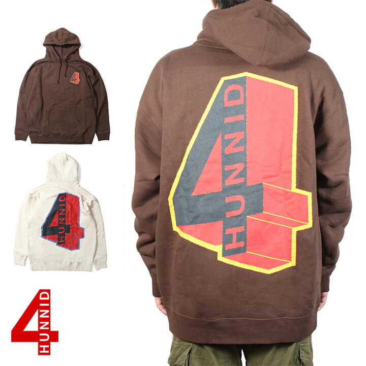 楽天市場】【50%OFF】4Hunnid フォーハニッド 5 BLOCK LOGO HOODIE 