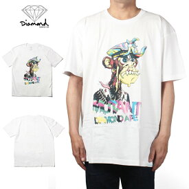 DIAMOND SUPPLY.CO Diamond Ape Mutant Ape Trippy Tee White NFT ロゴ 海外ブランド インポート メンズ ヒップホップ B系 ストリート 人気 ブランド 半袖 プリント Tシャツ 半袖Tシャツ 半そで ロゴ メンズ 海外ブランド 個性的 インポート