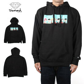 DIAMOND SUPPLY.CO Diamond Ape All Gang Ape Hoodie Black NFT プルオーバー パーカー プルパーカー パーカー トレーナー スウェットパーカー フード ロゴ 海外ブランド インポート メンズ ヒップホップ B系 ストリート 人気 ブランド