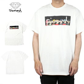 DIAMOND SUPPLY.CO Diamond Ape All Gang Ape Tee White NFT ロゴ 海外ブランド インポート メンズ ヒップホップ B系 ストリート 人気 ブランド 半袖 プリント Tシャツ 半袖Tシャツ 半そで ロゴ メンズ 海外ブランド 個性的 インポート