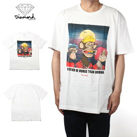 DIAMOND SUPPLY.CO Diamond Ape 3 Some Ape Tee White NFT ロゴ 海外ブランド インポート メンズ ヒップホップ B系 ストリート 人気 ブランド 半袖 プリント Tシャツ 半袖Tシャツ 半そで ロゴ メンズ 海外ブランド 個性的 インポート