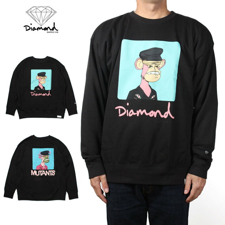楽天市場 Diamond Supply Co Diamond Ape Ape Mutant Crewneck Black Nft スウェット トレーナー ロゴ 海外ブランド インポート メンズ ヒップホップ B系 ストリート 人気 ブランド 黒 ブラック Black おしゃれ かっこいい Common Sense