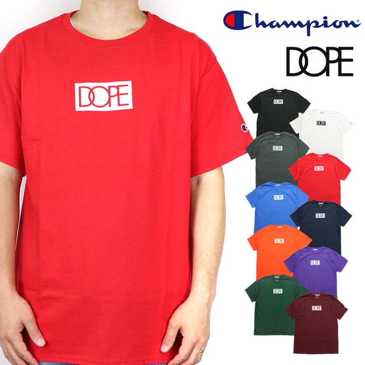 楽天市場 40 Off Dope ドープ Champion チャンピオン コラボ 半袖 Tシャツ ティーシャツ 半袖tシャツ ロゴ メンズ 白 ホワイト 黒 ブラック レッド ブルー レディース B系 ストリート系 大きいサイズ Xxl 2xl 3l ファッション 服 おしゃれ かっこいい 人気 ブランド Dope