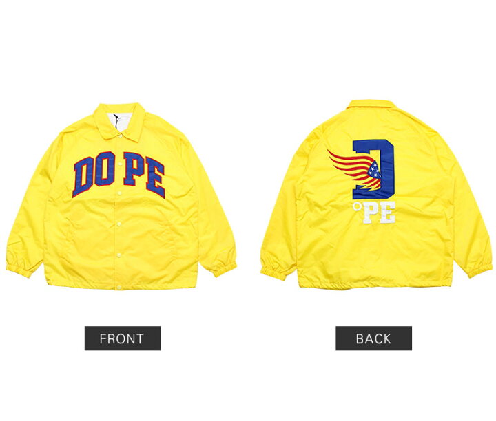 楽天市場 40 Off Dope ドープ ジャケット ナイロン コーチジャケット スタジャン ロゴ メンズ ブラック 黒 レッド 赤 イエロー ブルー B系 ストリート系 大きいサイズ Xxl 2xl 3l ファッション 服 おしゃれ かっこいい 人気 ブランド D Wing Coach Jacket Dope Couture
