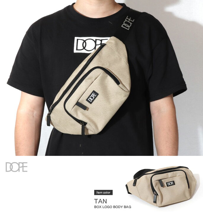 楽天市場】【70%OFF】 DOPE ドープ ボックス ロゴ ボディ バッグ 