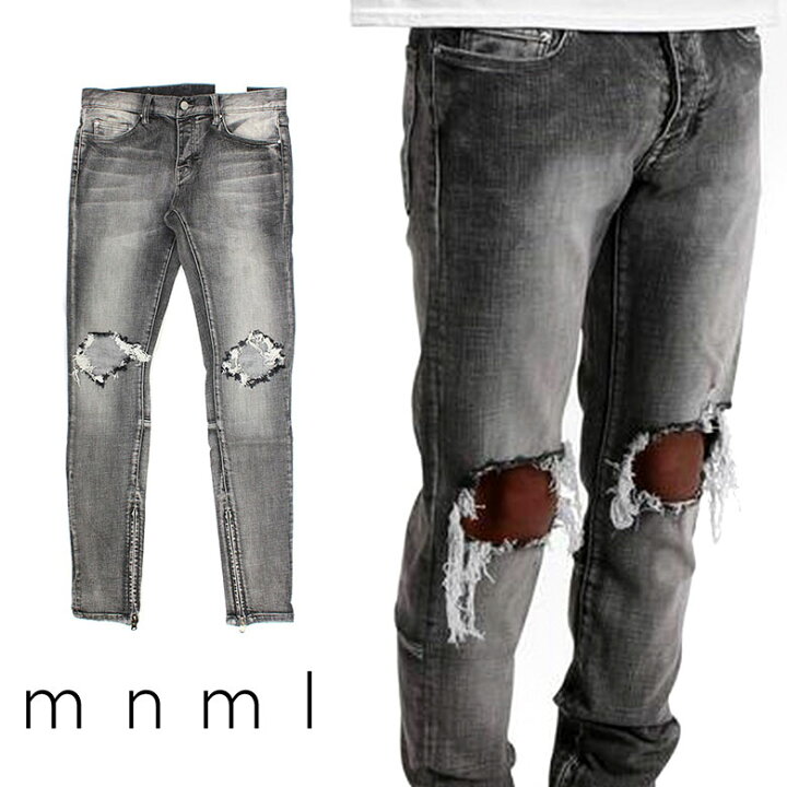 楽天市場】【70%OFF】 mnml ミニマル M1 STRETCH DENIM GREY 
