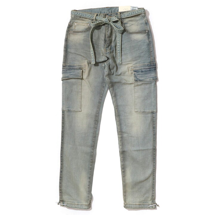 楽天市場】【70%OFF】 mnml ミニマル DENIM CARGO PANTS カーゴ デニム 