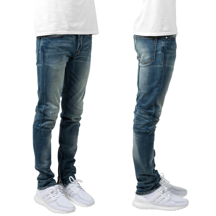 楽天市場】【20%OFF】 mnml ミニマル M34 DENIM BLUE クラッシュ 