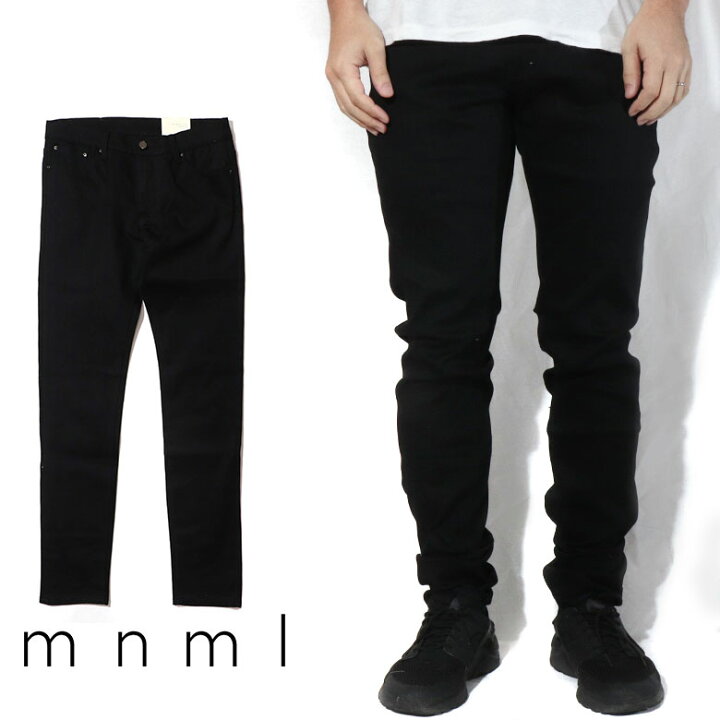 楽天市場】mnml ミニマル X43 STRETCH DENIM クラッシュ ダメージ 