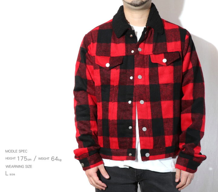 楽天市場】【50%OFF】 mnml ミニマル FLANNEL SHERPA JACKET チェック 