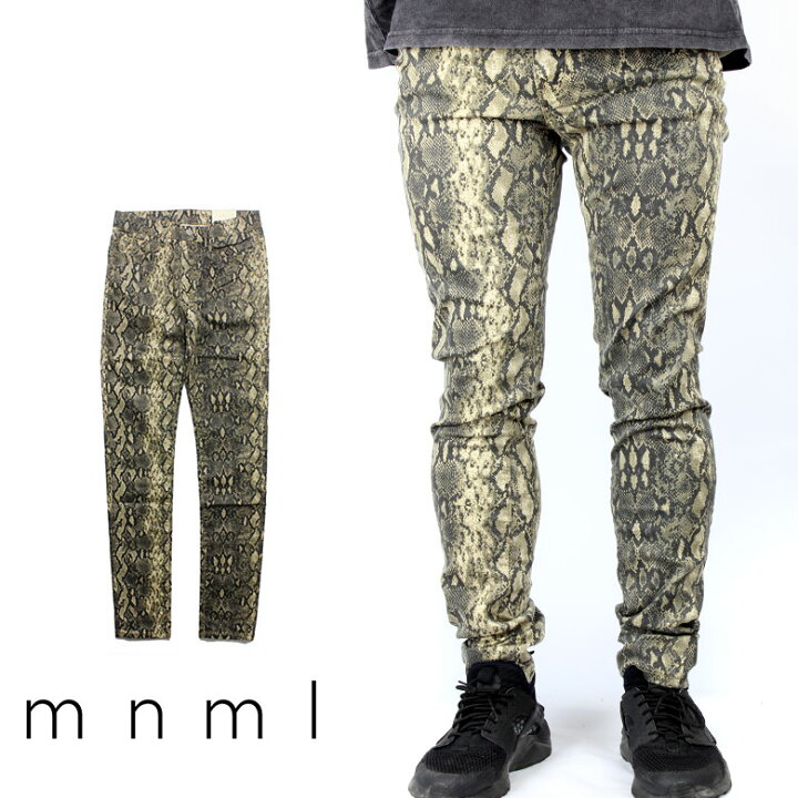 楽天市場】【70%OFF】 mnml ミニマル X167 STRETCH DENIM クラッシュ 