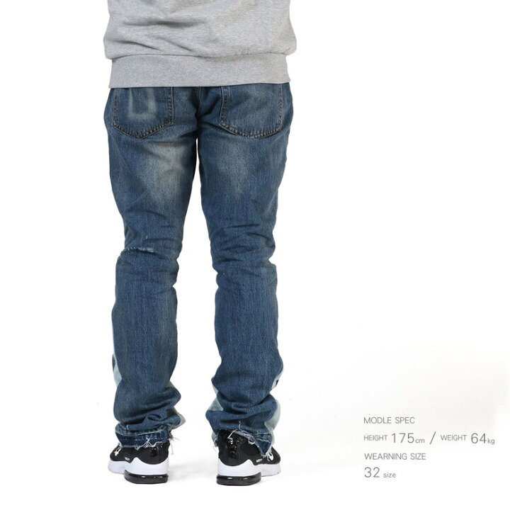 楽天市場】【20%OFF】 mnml ミニマル B133 FLARE DENIM フレア フレア 