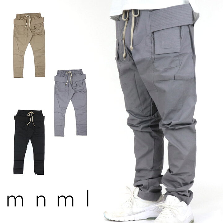 楽天市場】mnml ミニマル DROP CROTCH CARGO PANT カーゴ トラック 