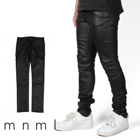 mnml ミニマル X11 STRETCH DENIM スキニー デニムパンツ ストレッチ スキニーデニム スキニージーンズ ジーンズ メンズ PU BLACK ブラック インポート ブランド ストリート ファッション ★Re