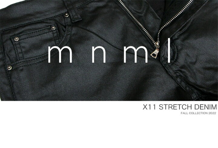 楽天市場】mnml ミニマル X11 STRETCH DENIM スキニー デニムパンツ 