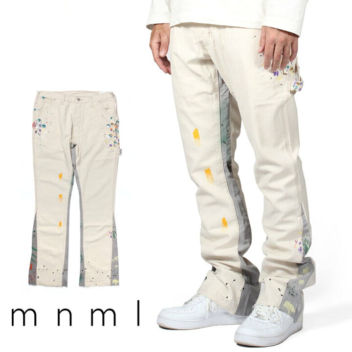 楽天市場】【50%OFF】 mnml ミニマル B260 FLARE WORK DENIM フレア 
