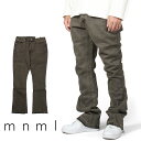 【70%OFF】 mnml ミニマル B355 FLARE DENIM フレア フレアパンツ フレアデニム ブーツカット パンツ デニム バギー ルーズフィット ストレッチ ジーンズ メンズ タイト デニム インポート ブランド ストリート ファッション