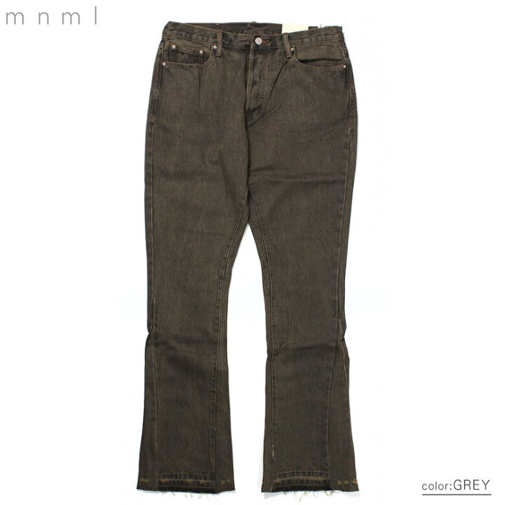 楽天市場】【70%OFF】 mnml ミニマル B355 FLARE DENIM フレア フレア 
