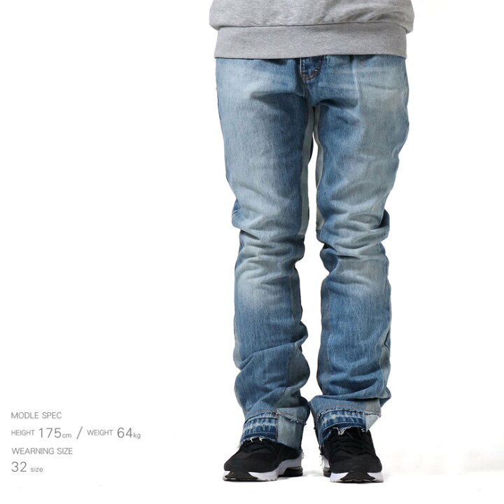 楽天市場】【20%OFF】 mnml ミニマル B119 FLARE DENIM フレア フレア 