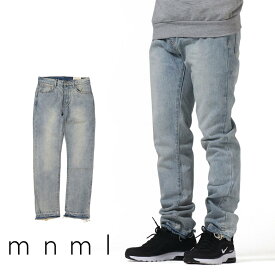 【40%OFF】 mnml ミニマル D212 DENIM フレア フレアパンツ フレアデニム ブーツカット パンツ デニム バギー ルーズフィット ストレッチ ジーンズ メンズ タイト デニム インポート ブランド ストリート ファッション