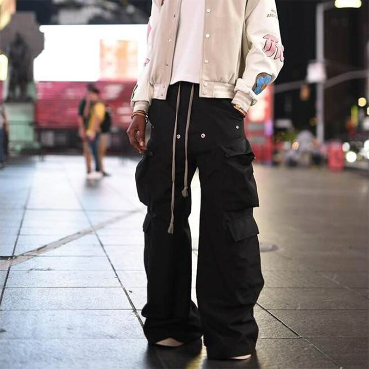 楽天市場】mnml ミニマル RAVE DOUBLE CARGO PANTS BLACK カーゴパンツ 